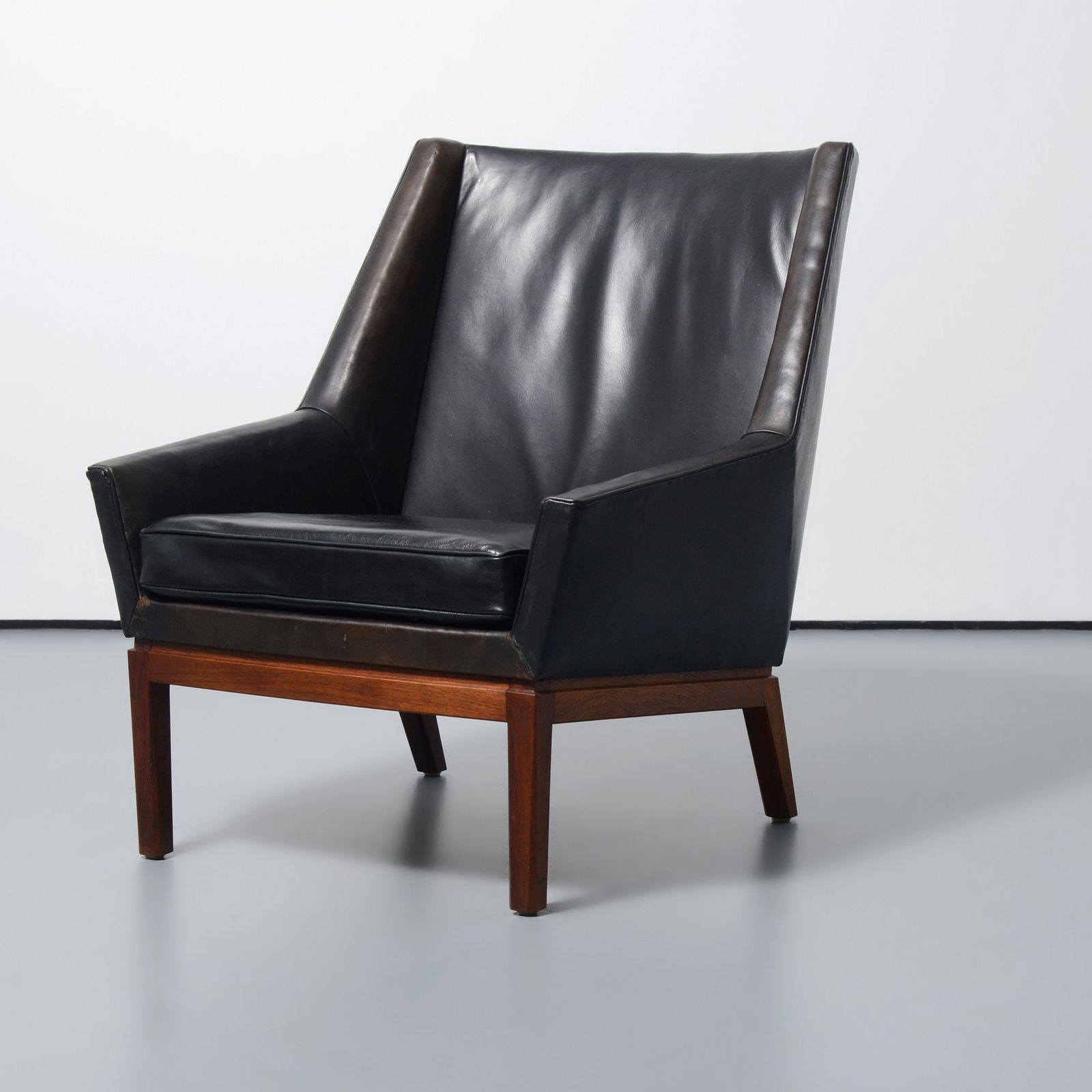 Erik Kolling Andersen Lounge Chair: Artist/Designer; Manufacturer: Erik Kolling Andersen (Danish, b. 1921); Peder PedersenMarking(s); notes: no marking(s) apparentMaterials: teak, leatherDime