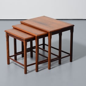 3 E.W. Bach Teak Nesting Tables