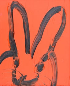 Hunt Slonem Bunny Painting