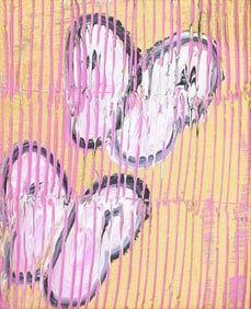 Hunt Slonem Butterfly Painting