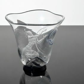 Vicke Lindstrand Vase / Vessel, Male Nude