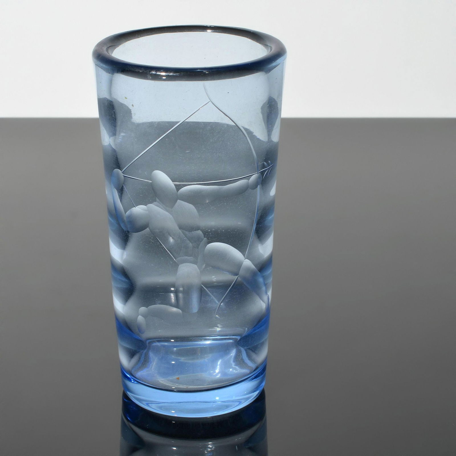 Orrefors EXPERIMENTAL Male Nude Vase, Manner of Vicke Lindstrand: Artist/Designer; Manufacturer: Vicke Lindstrand (Swedish, 1904-1983), manner of; Orrefors (Sweden)Marking(s); notes: no marking(s) apparentMaterials: glass