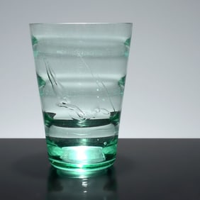 Large Franz Pelzel Vase, Diver, Male Nude, 10.75"H