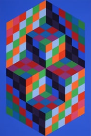 Victor Vasarely KOEB IV Screenprint