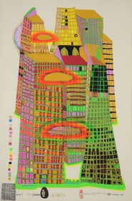 Friedensreich Hundertwasser GOOD MORNING CITY Screenprint