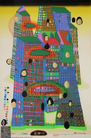 Friedensreich Hundertwasser GOOD MORNING CITY Screenprint