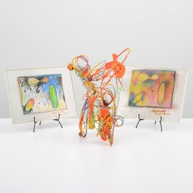 Peter Reginato Sculpture & 2 Drawings