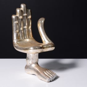 Pedro Friedeberg Hand & Foot Chair Sculpture, 12"H