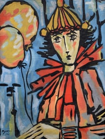Jose Mijares Clown Painting