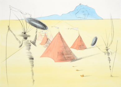Salvador Dali GAD (12 TRIBES OF ISRAEL) Etching
