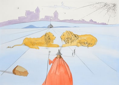 Salvador Dali JUDAH (12 TRIBES OF ISRAEL) Etching