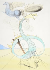 Salvador Dali DAN (12 TRIBES OF ISRAEL) Etching