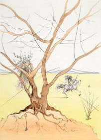 Salvador Dali ASHER (12 TRIBES OF ISRAEL) Etching