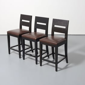 Christian Liaigre ARCHIPEL Bar Stools, Set of 3