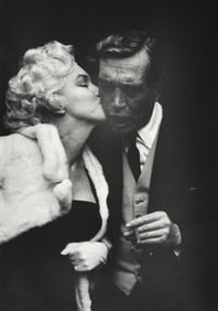 Burt Glinn Gelatin Silver Print, Marilyn Monroe & John Huston