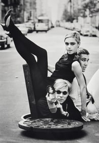 Burt Glinn Gelatin Silver Print, Warhol, Sedgwick, Wein