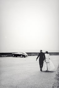 Burt Glinn Gelatin Silver Print, Queen Elizabeth, Prince Phillip