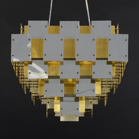Large Robert Sonneman CITYSCAPE Chandelier