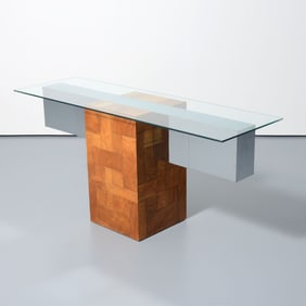 CITYSCAPE Console Table, Manner of Paul Evans