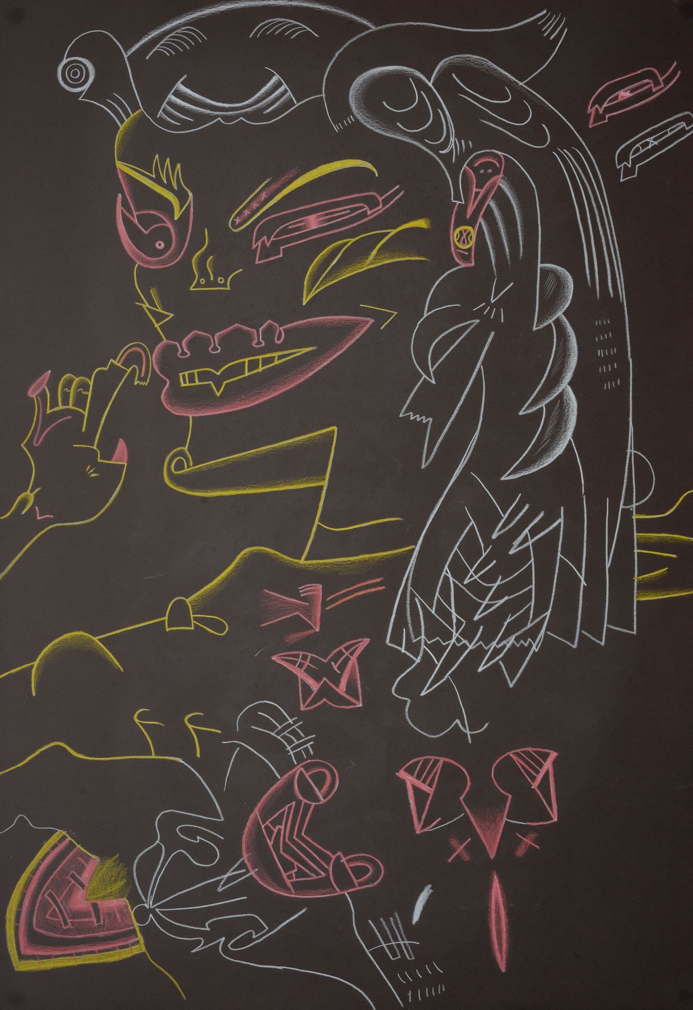 Karl Wirsum Drawing, 35"H (1 of 8)