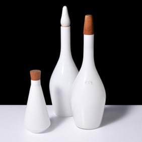 3 Jacob Bang Bottles / Decanters