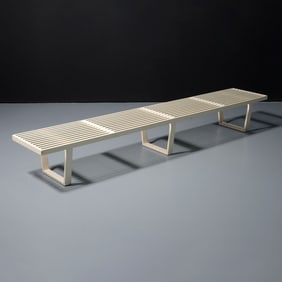 George Nelson SLAT Bench, 102"W
