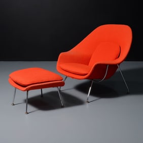 Eero Saarinen WOMB Chair & Ottoman
