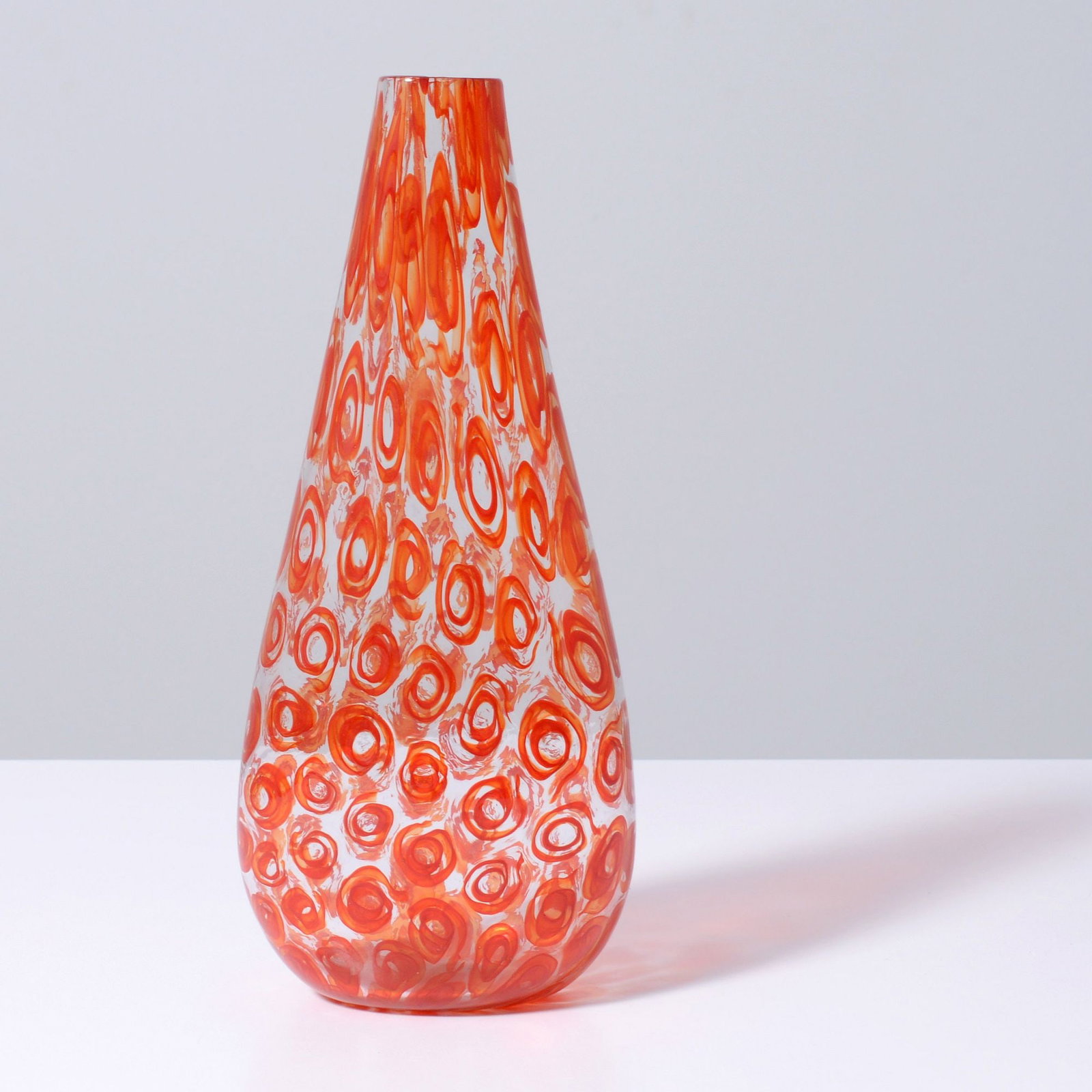Murano BOBOLI Vase, Manner of Fratelli Toso: Artist/Designer; Manufacturer: Fratelli Toso (Italy), manner of Marking(s); notes: no marking(s) apparent Materials: glass Dimensions (H, W, D): 