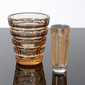 2 Glasses: Renee Lalique, Daum