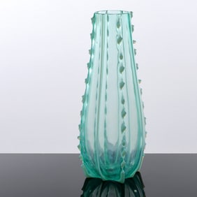 Czechoslovakian MEDUSA Vase, Art Glass