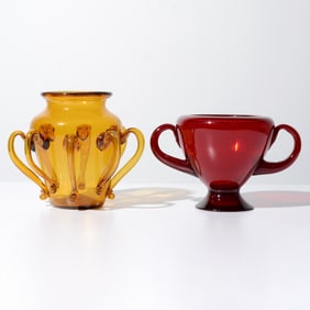 2 Vases, Manner of Vittorio Zecchin