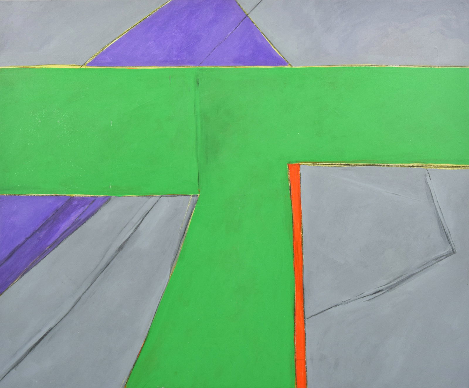 Large Robert Kiley Abstract Painting, 72"W (1 of 9)