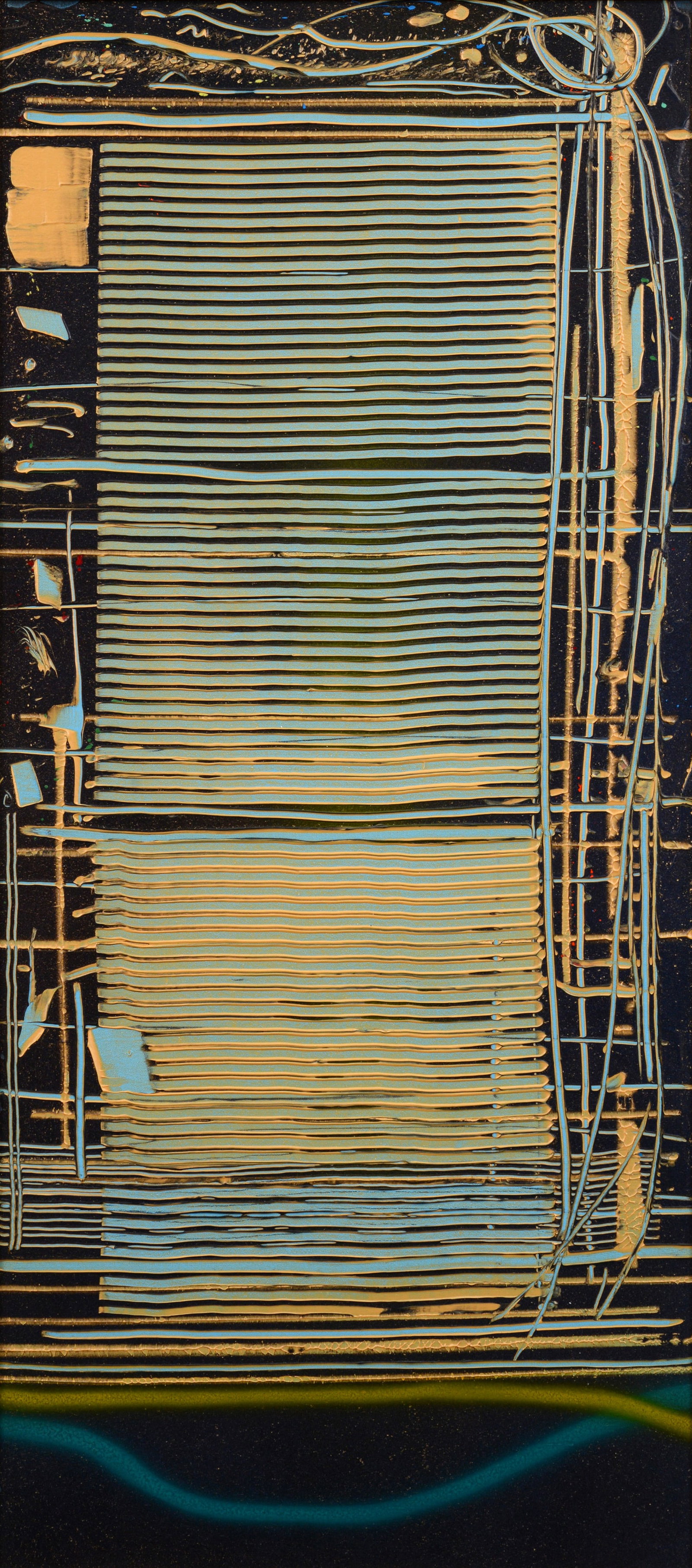 Dan Christensen Abstract Painting, 53.5"H: Artist/Designer; Manufacturer: Dan Christensen (American, 1942-2007)Marking(s); notes: signed, marking(s); 1988Materials: acrylic on canvasDimensions (H, W, D):