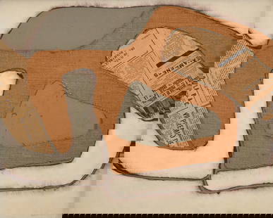 Conrad Marca-Relli S-4-73 Collage: Artist/Designer; Manufacturer: Conrad Marca-Relli (American, 1913-2000)Marking(s); notes: signed, marking(s); 1973Materials: collage and mixed media on canvasDi