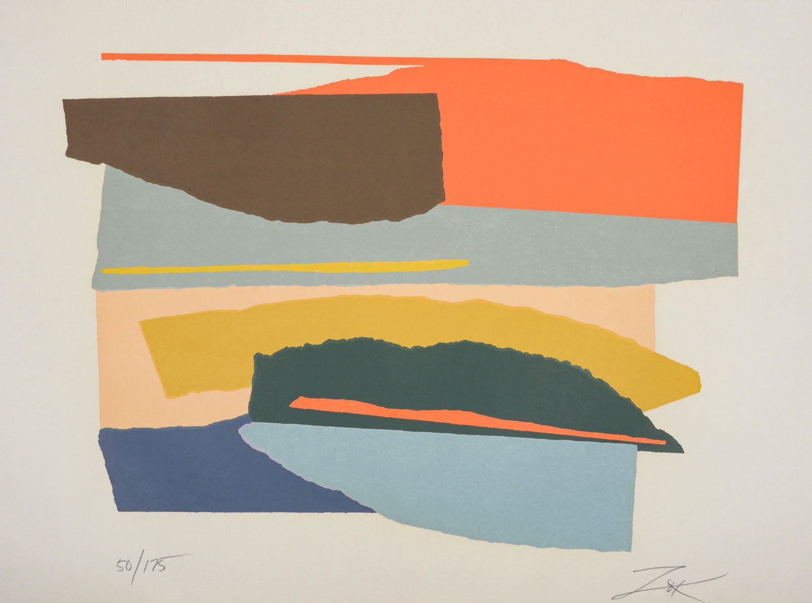 Larry Zox UNTITLED Screenprint (1 of 7)