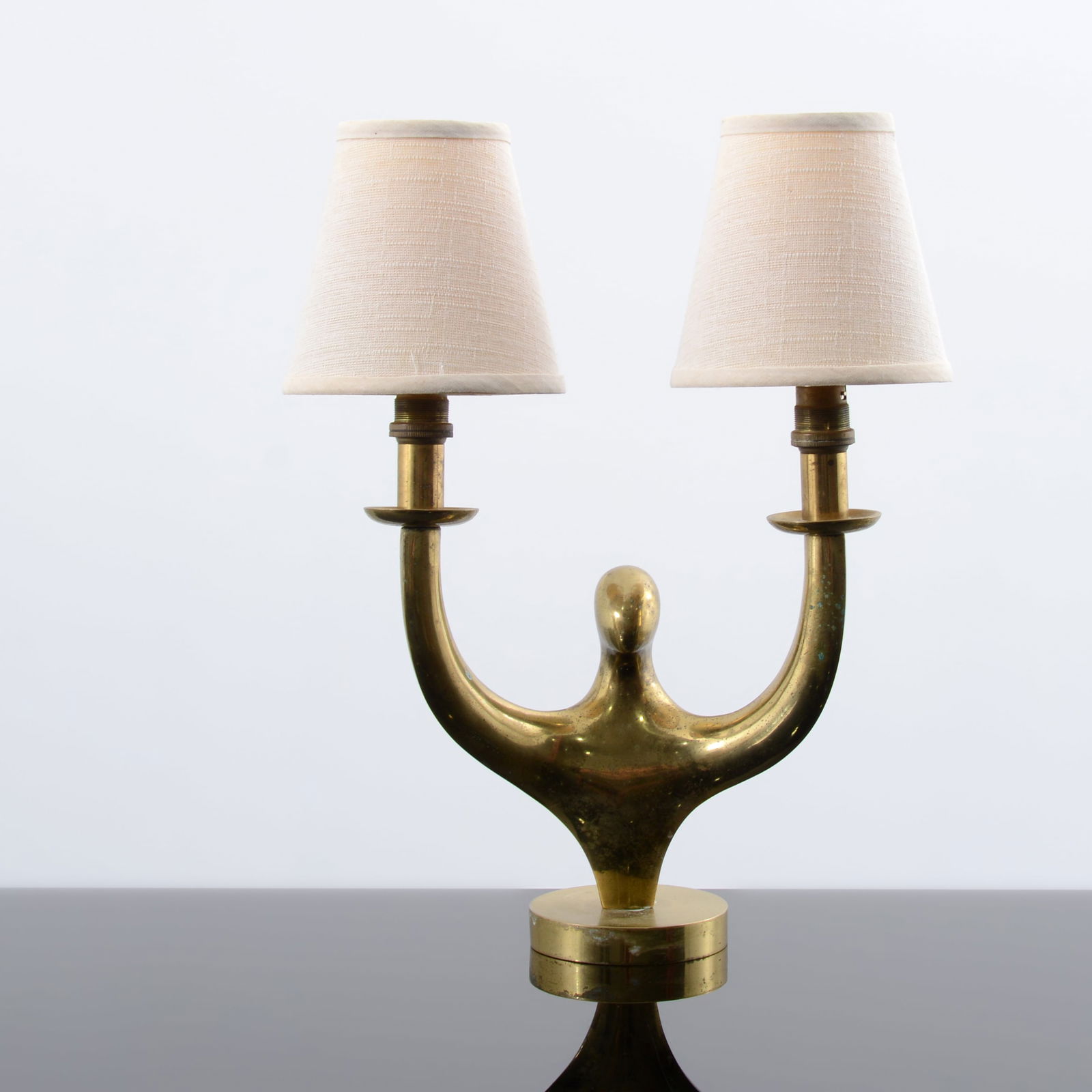 Riccardo Scarpa Anthropomorphic Brass Desk / Table Lamp (1 of 5)