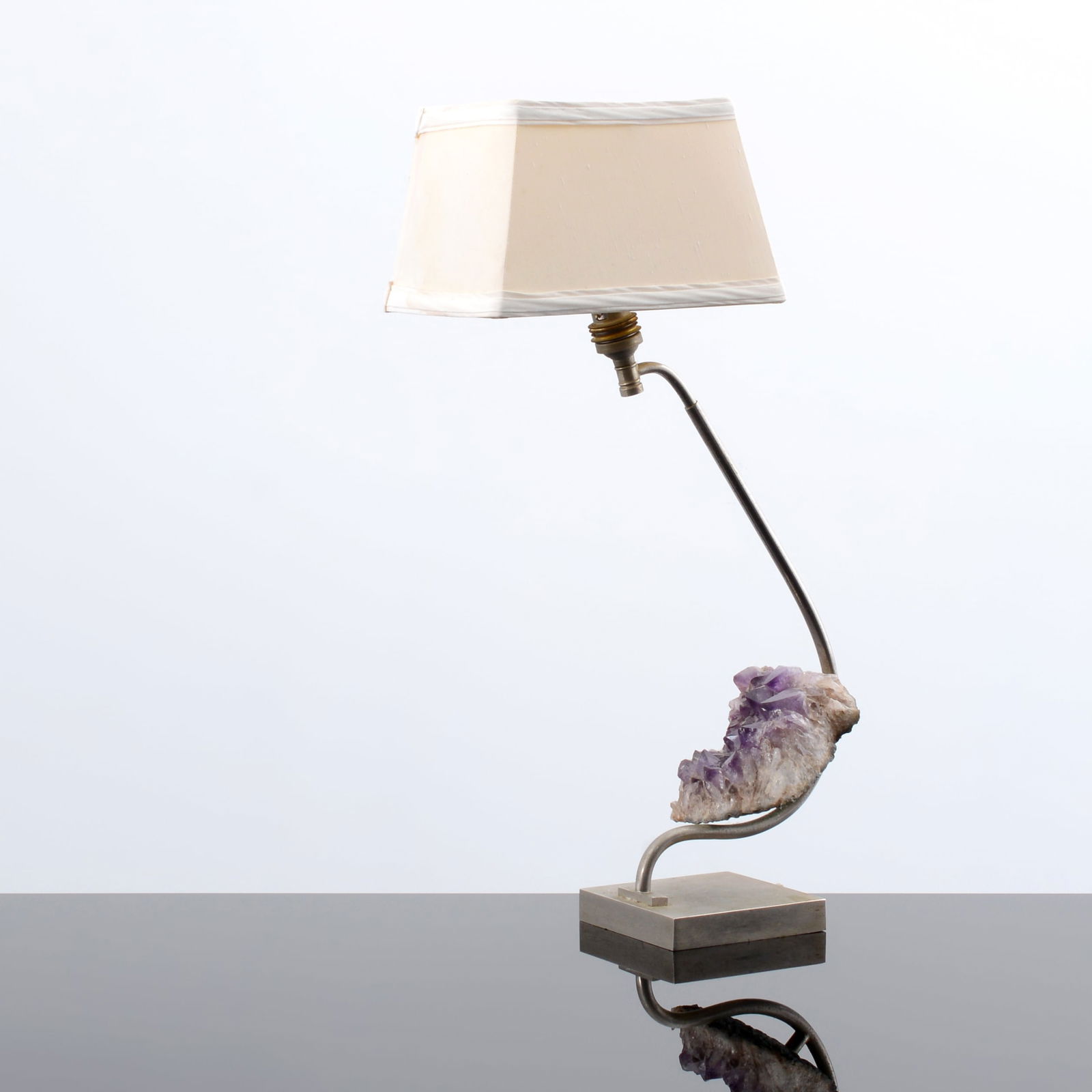 Amethyst Crystal Lamp, Manner of Willy Daro (1 of 9)