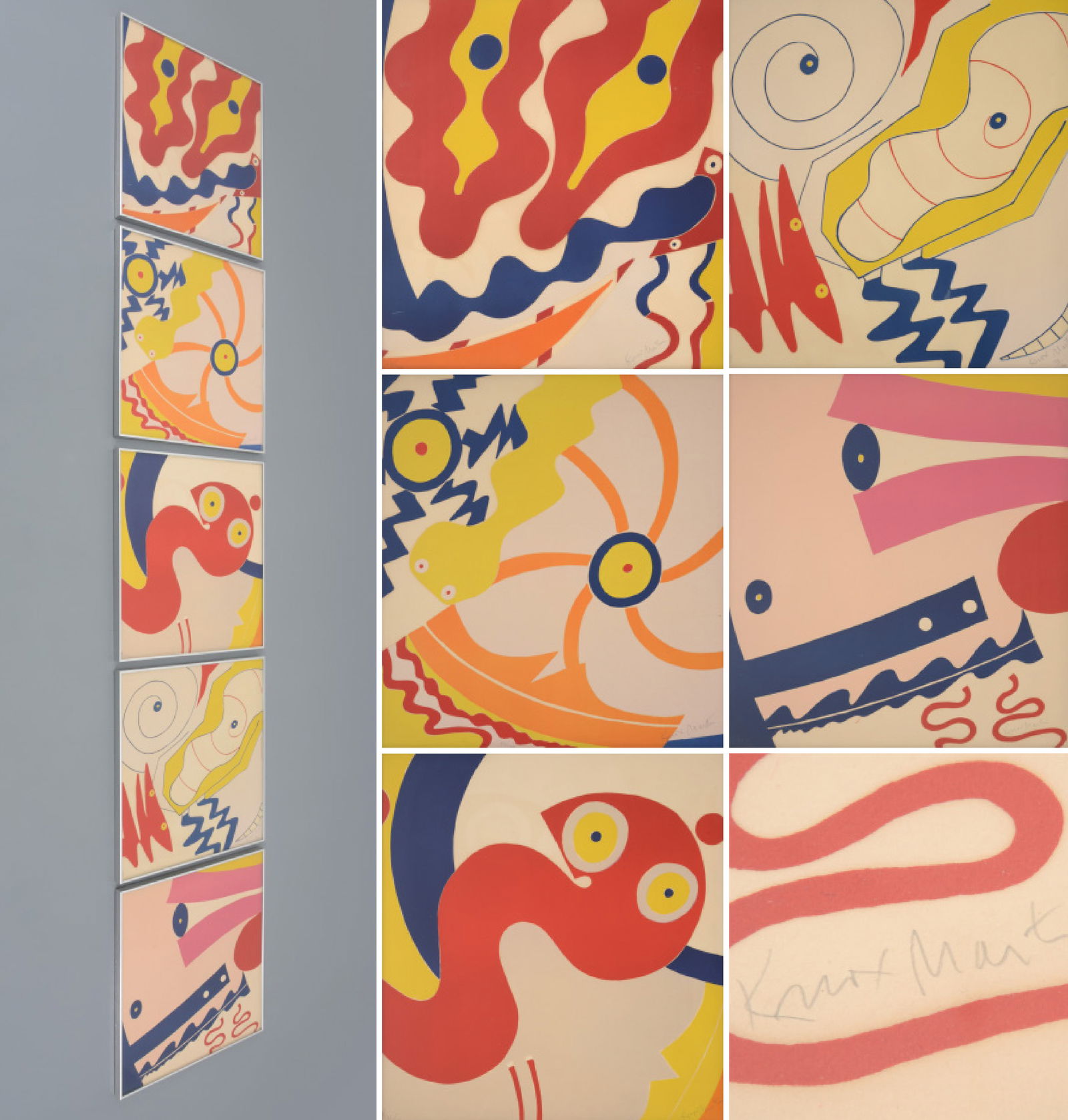 5 Knox Martin UNTITLED Screenprints (1 of 16)