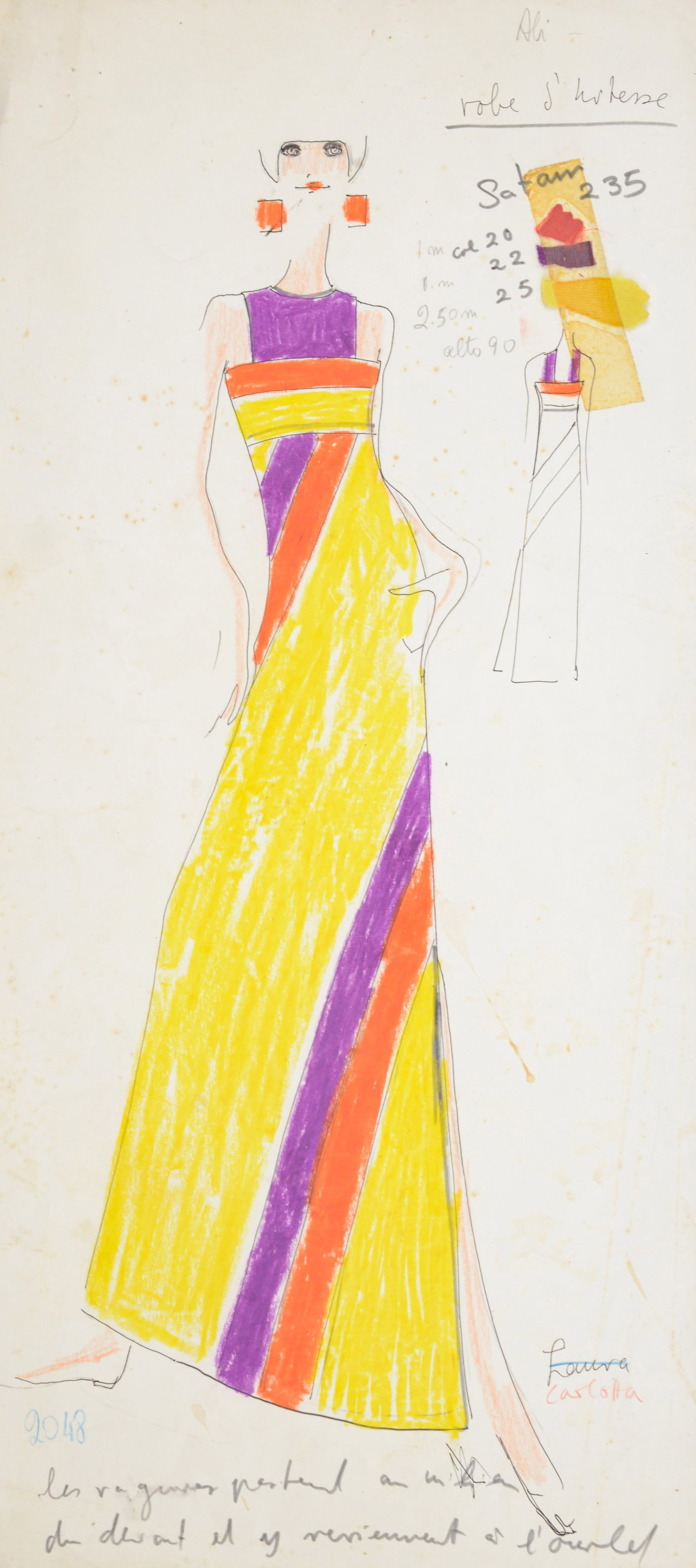 Karl Lagerfeld Fashion Drawing (1 of 5)