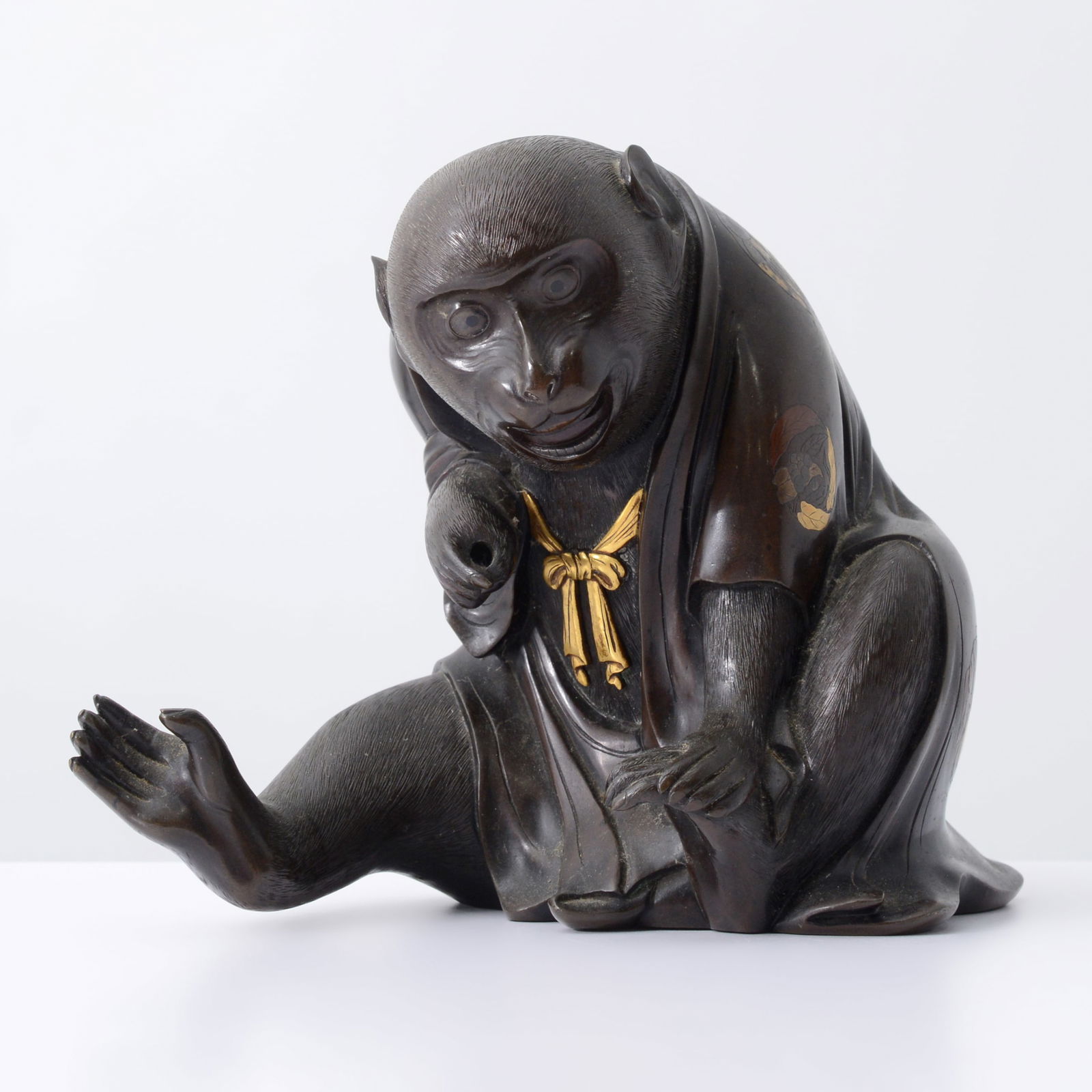 Japanese Bronze Monkey Sculpture / Figurine (1 of 11)