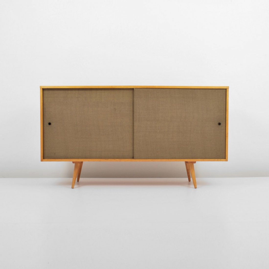 Paul McCobb "Planner Group" Cabinet: Designer & Manufacturer: Paul McCobb; Winchendon Markings: marked Country of Origin & Materials: USA; maple, metal, other Additional Information & Circa: "Planner Group" cabinet/server with two doors