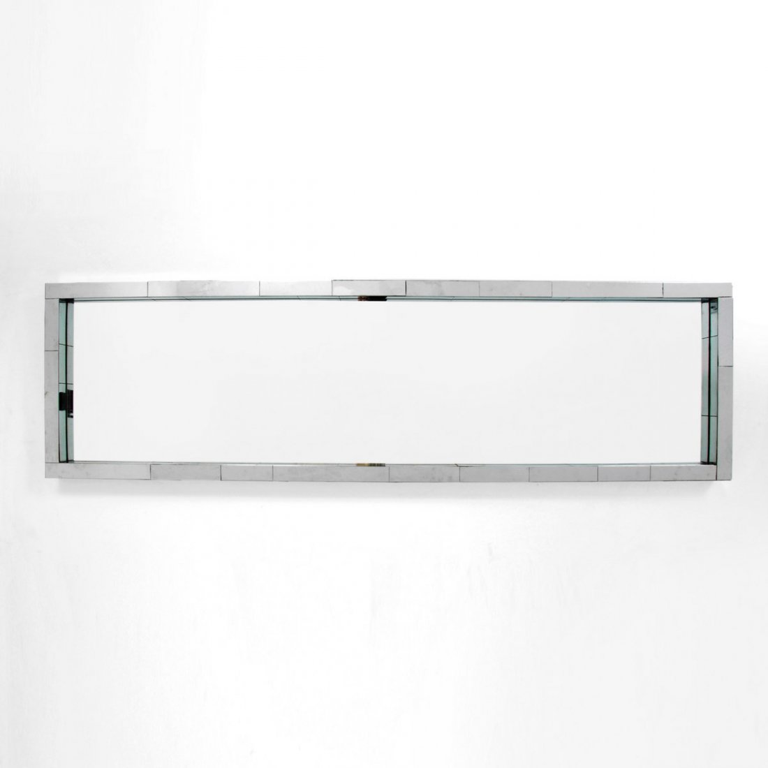 Large Paul Evans "Cityscape" Mirror: Designer & Manufacturer: Paul Evans; Paul Evans Studio for Directional Markings: marked Country of Origin & Materials: USA; chrome, mirror Additional Information & Circa: Large "Cityscape" mirror by P
