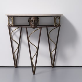 Mario Villa Demilune Console Table