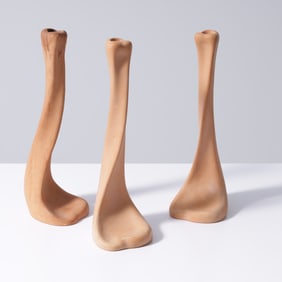 3 Elsa Peretti BONE Candlesticks