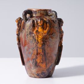 Beatrice Wood Vase with Figures