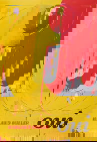 Harland Miller OUI (XL) Woodcut & Mixed Media