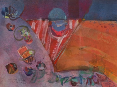 Syd Solomon NEW DAY BANNER Painting