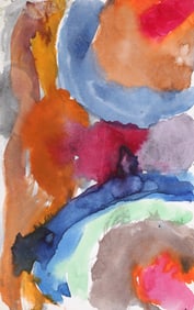 Alice Baber UNTITLED Watercolor Painting