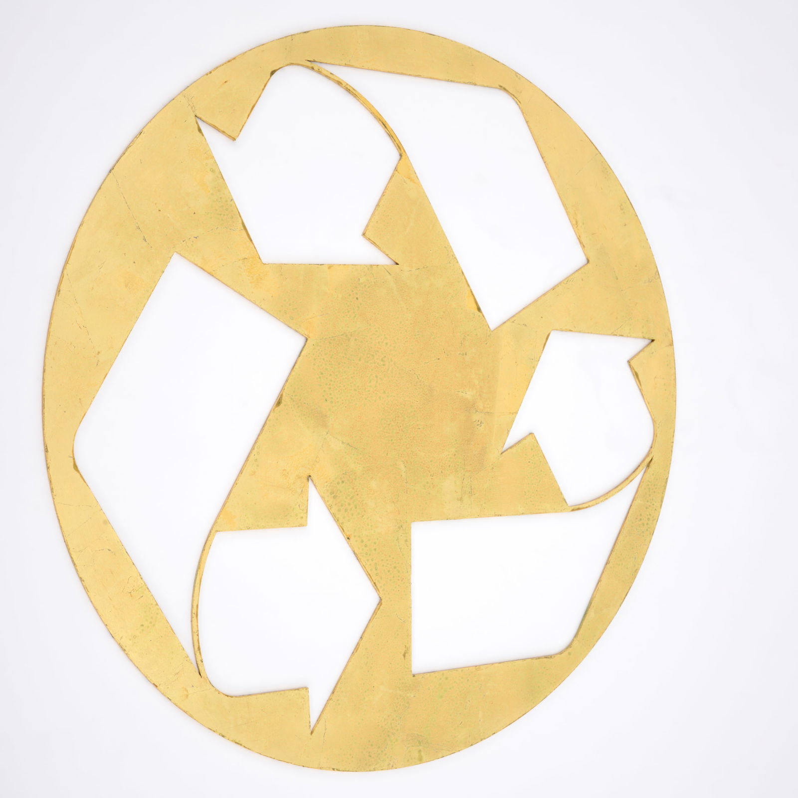 Kelley Walker UNTITLED  (RECYCLE SIGN) Sculpture, 24"Dia (1 of 6)