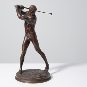 Adolph Alexander Weinman JOLLY LOSERS Bronze Sculpture, 17"H